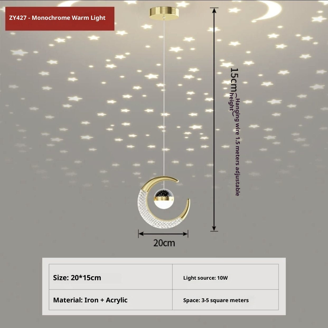 Adjustable Living Room And Dining Room Pendant Light