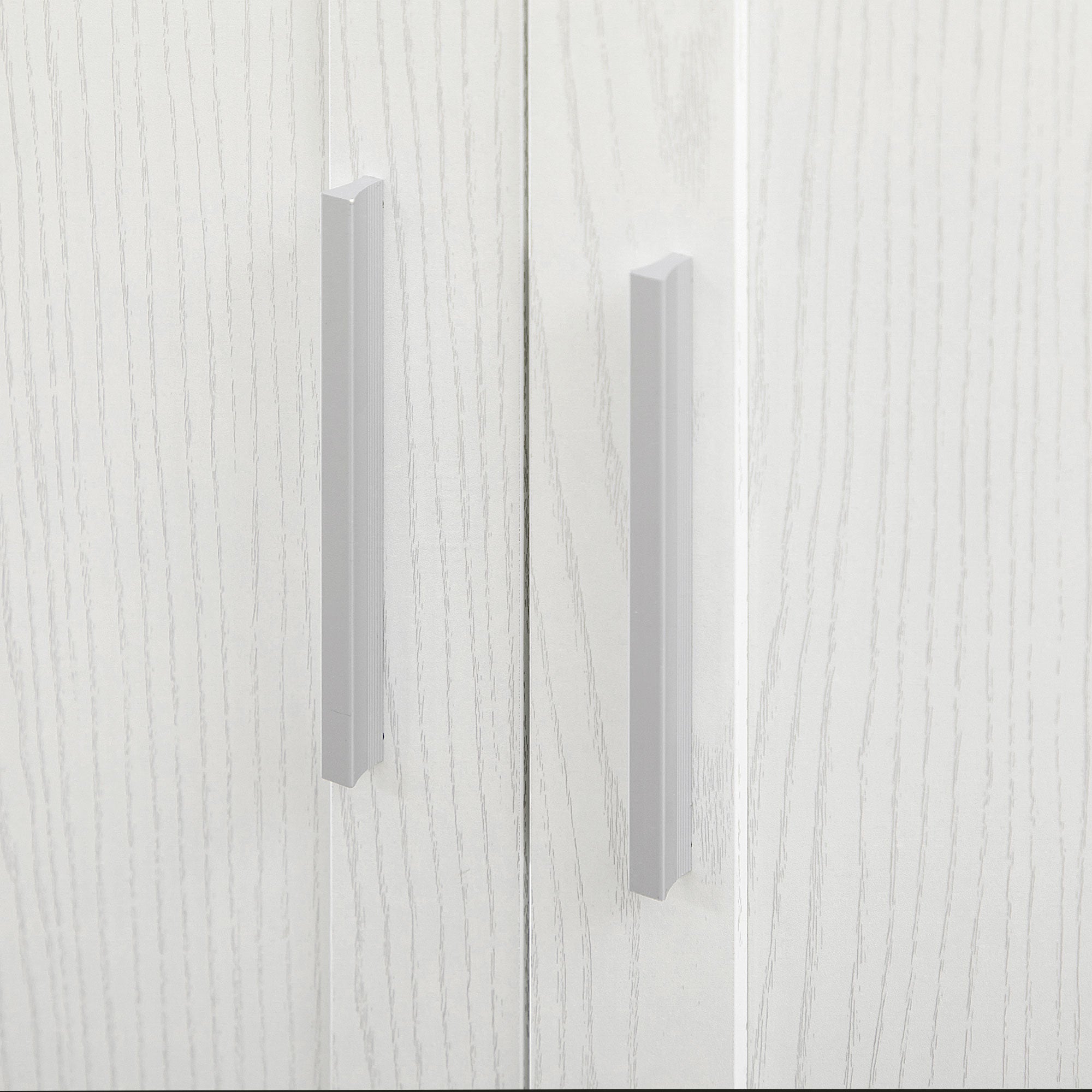 Kitchen Pantry Storage Cabinet, 14-Tier Freestanding Kitchen Cupboard for Living Room, Dining Room Storage, White