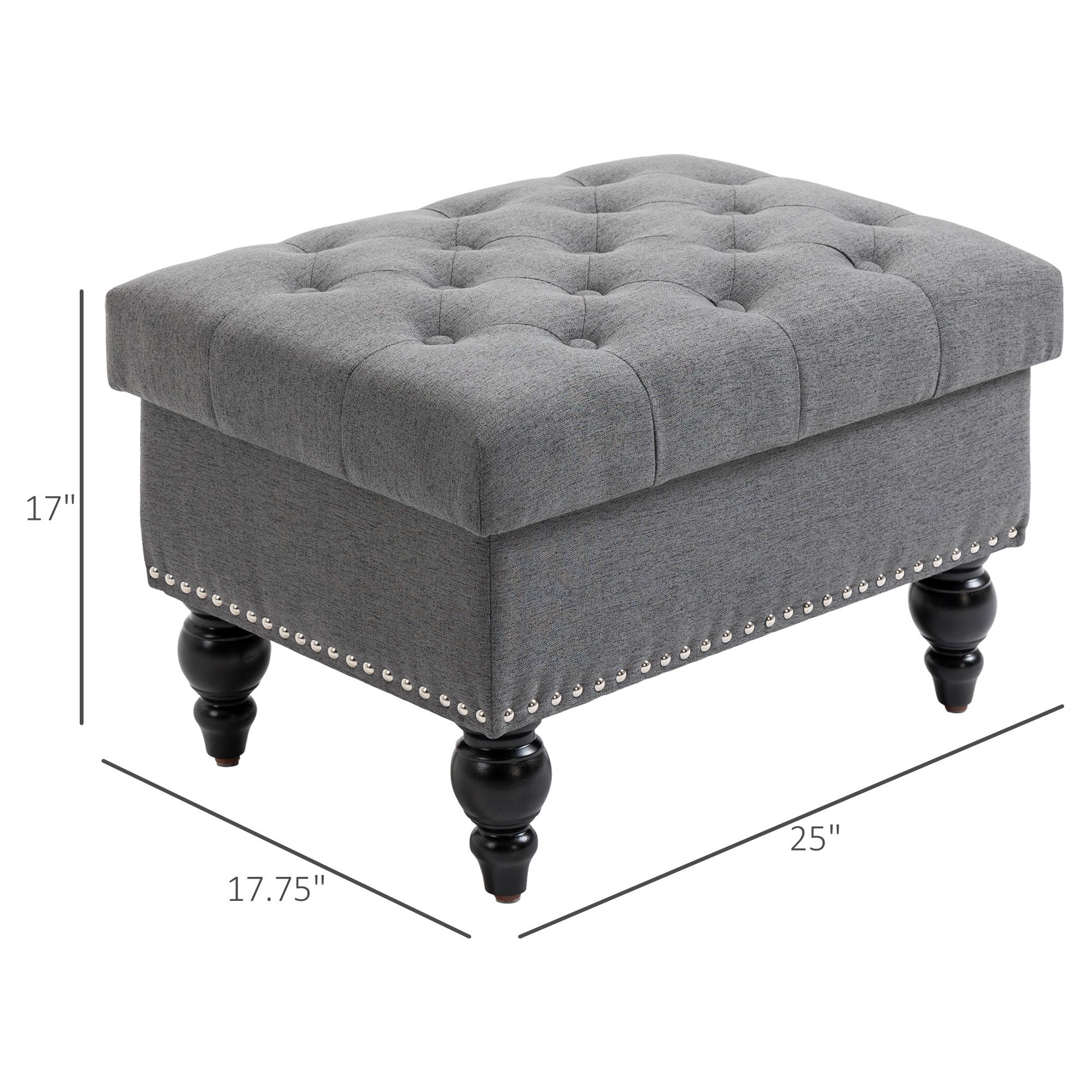 Ottoman with Storage for Living Room