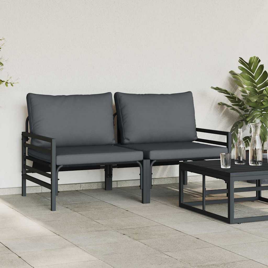 Garden Furniture with Cushions, Anthracite