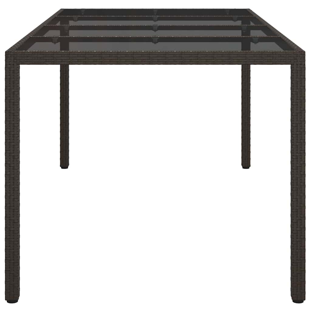 Garden Dining Table 190 x Poly Rattan   Garden Dining Table