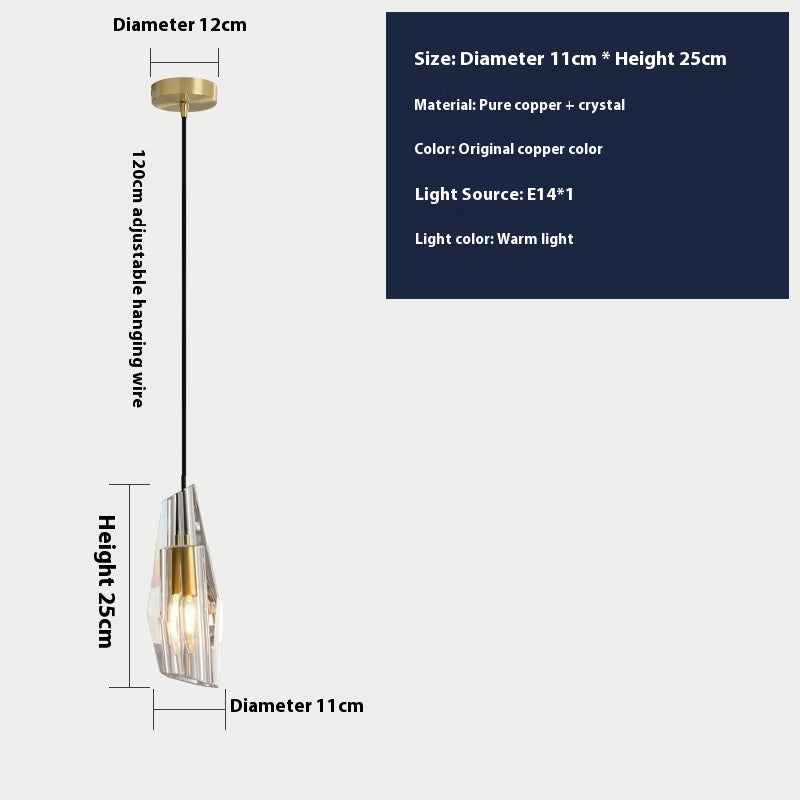 Nordic Light Luxury Restaurant Bedside Decorations Chandelier