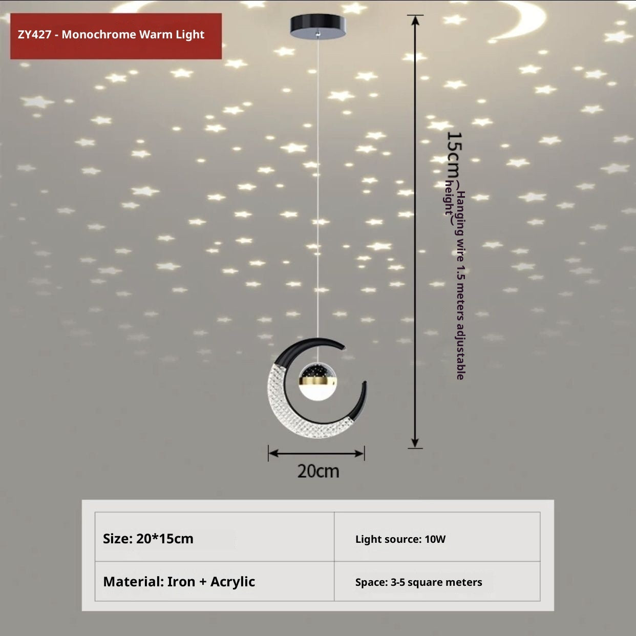 Adjustable Living Room And Dining Room Pendant Light