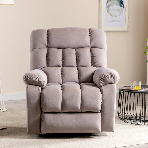 Electric Power Lift Recliner Chair Sofa With Massage And Heat For Elderly 2 Side Pockets USB Ports Single Recliner Chairs For Living Room Overstuffed Breathable Fabric Reclining