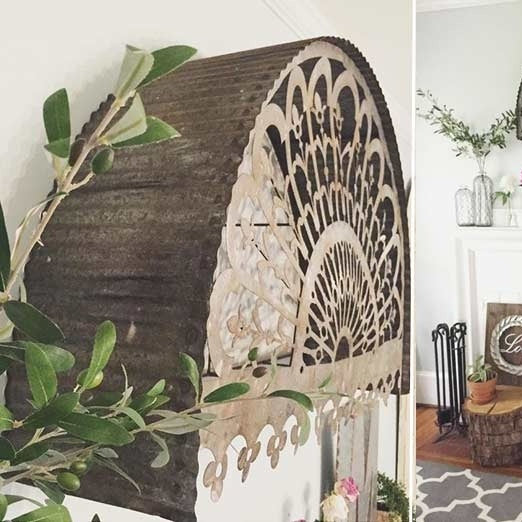 Metal Dome Decoration Living Room Fireplace Window Decoration