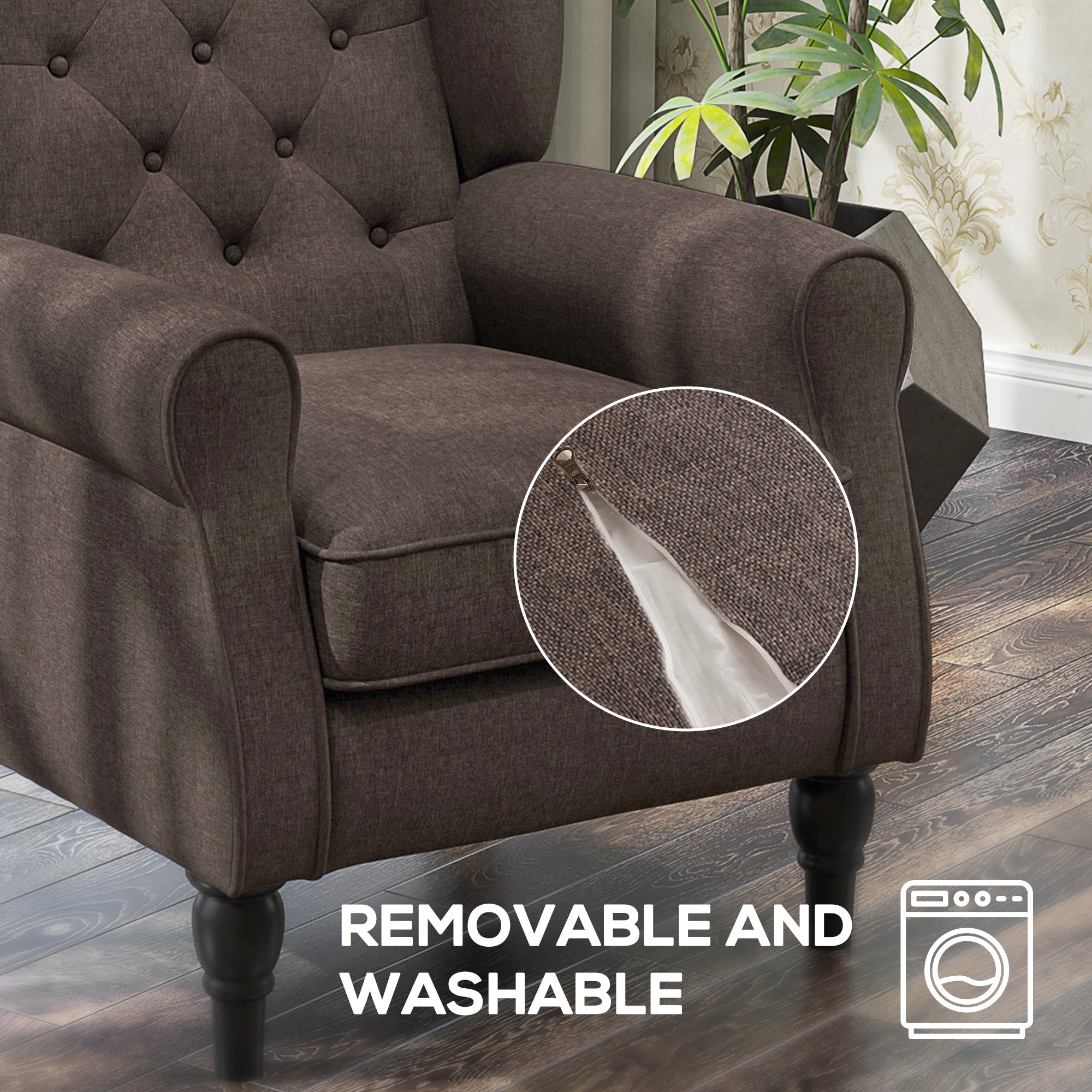 Wingback Accent Chair for Living Room