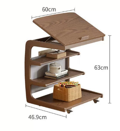 Movable Living Room With Wheels Side Cabinet Bedside Supporter