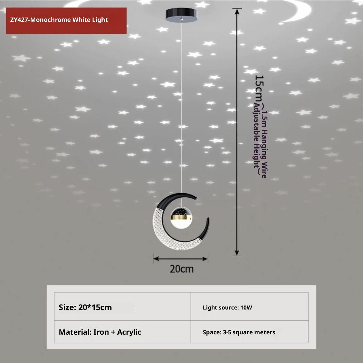 Adjustable Living Room And Dining Room Pendant Light