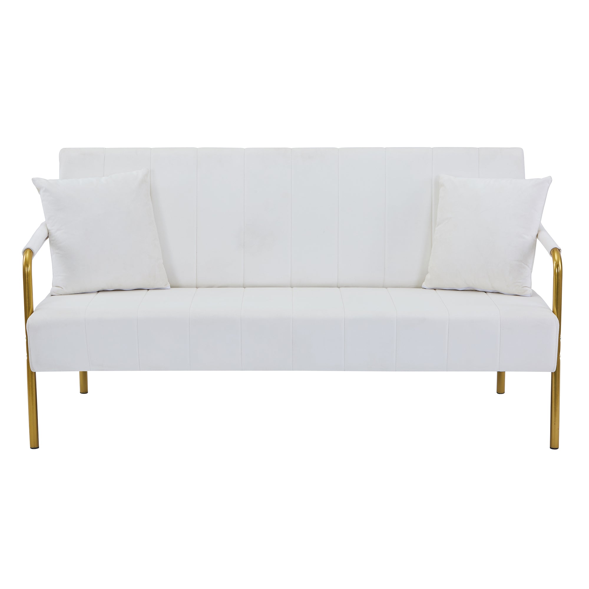 Modern Velvet Loveseat Sofa For Living Room