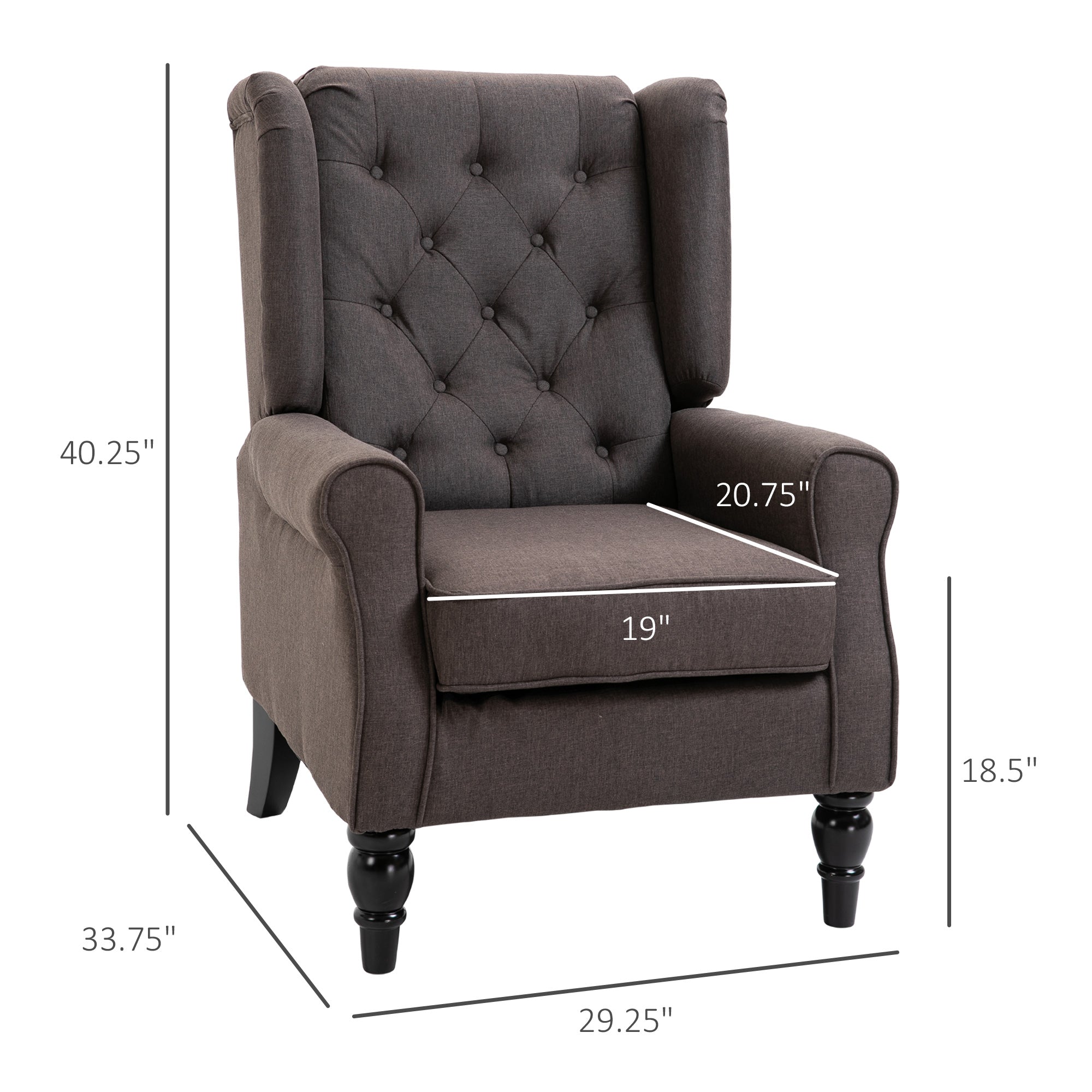 Wingback Accent Chair for Living Room